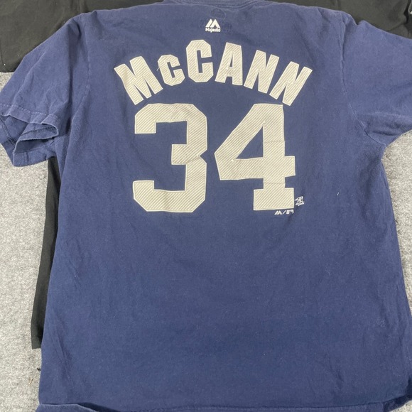 Lot of 7 MLB Baseball T Shirts Yankees Cubs Indians Majestic Braves Twins Tees - Picture 15 of 16